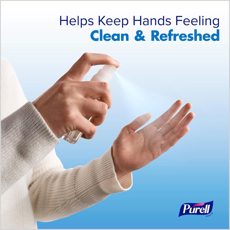 Purell رذاذ مطهر يدين متقدم، بدون رائحة، 2 أونصة سائلة زجاجة رذاذ بحجم السفر (عبوة من 6) – 2023-04-EC - Image 5